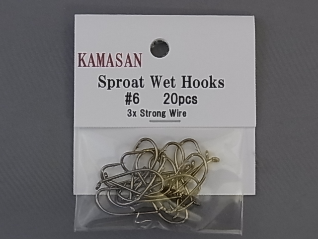 KAMASAN Sproat Wet Hook 3X-Strong #6