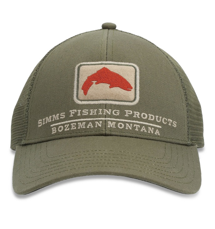 ॹSIMMS Trout Icon Trucker Riffle Green