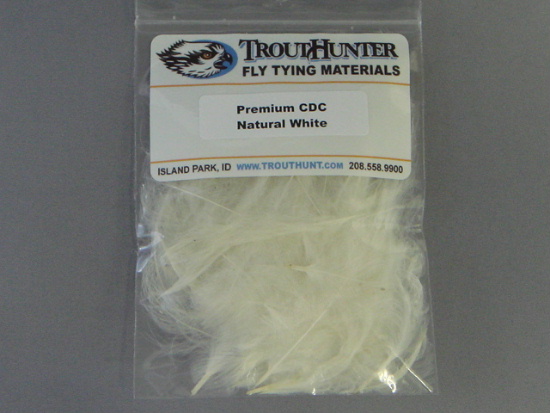Fly Tying 3.5g TroutHunter Premium Natural CDC Bulk Natural White 