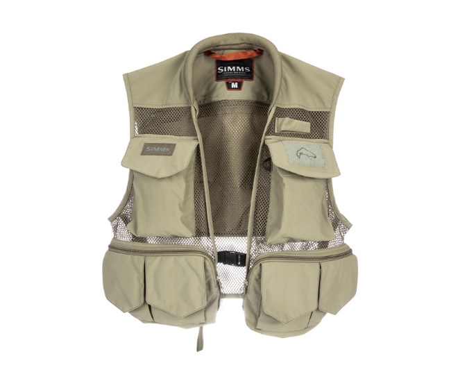 SIMMS TRIBUTARY VEST TAN size:XL